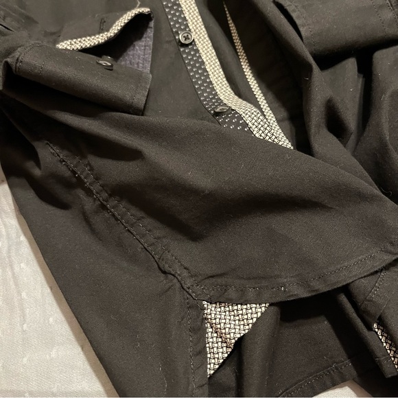 Black button down Sonny Bono Dress shirt - Picture 2 of 3